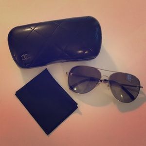 Authentic Chanel Polarized Aviators